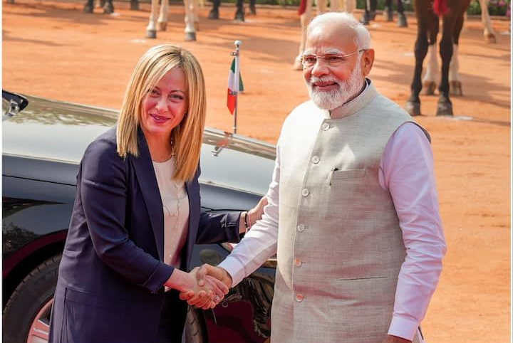 Italian PM Giorgia Meloni Raisina Dialogue PM Modi G20 Meet ObizWorld